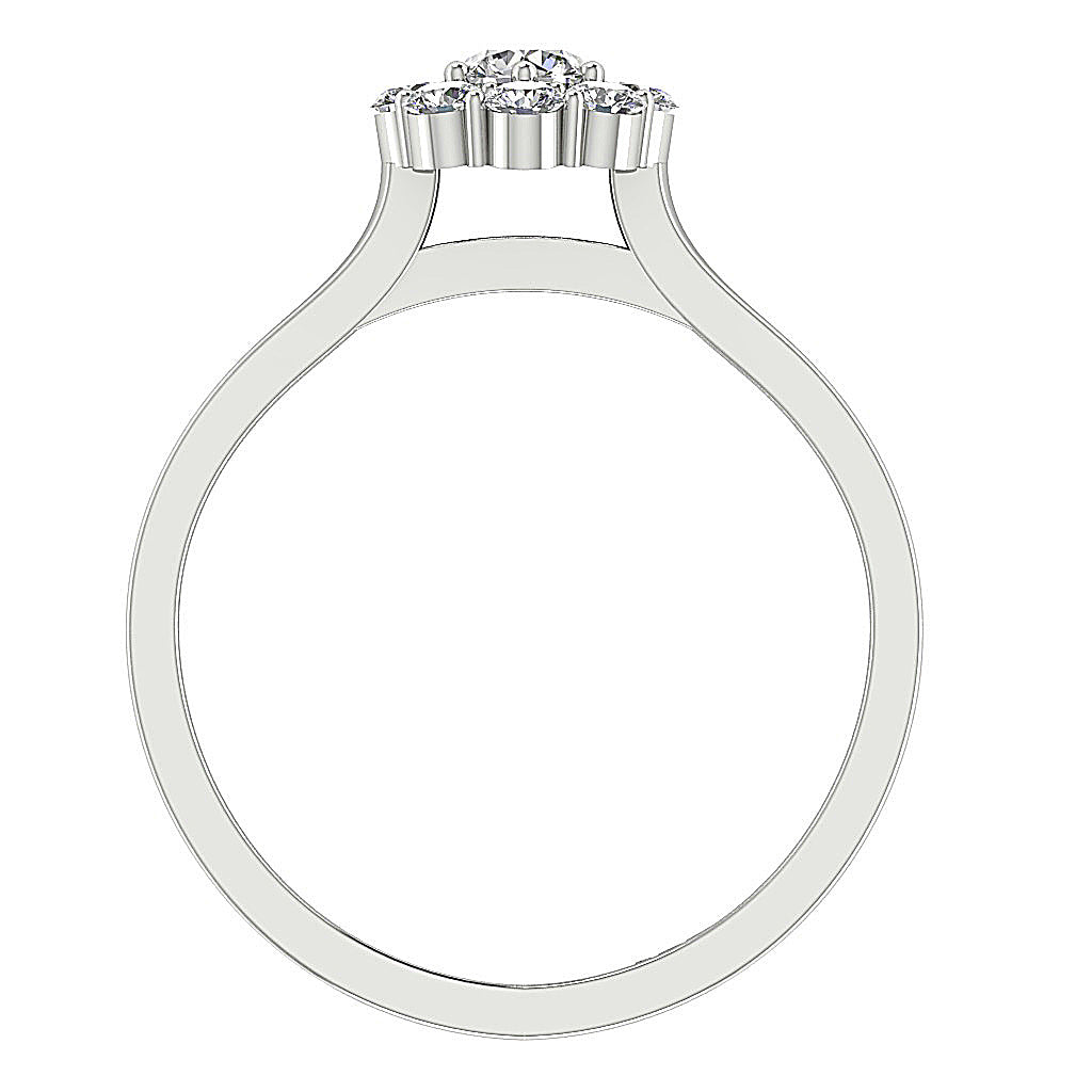 FrontViewGenuineDiamondSolitaireRing