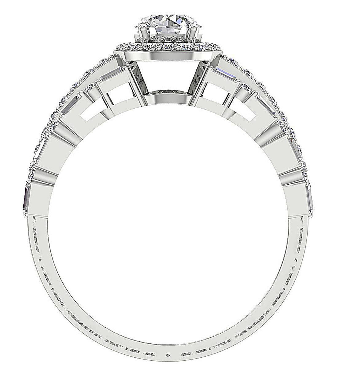 FrontViewGenuineDiamondSolitaireRing