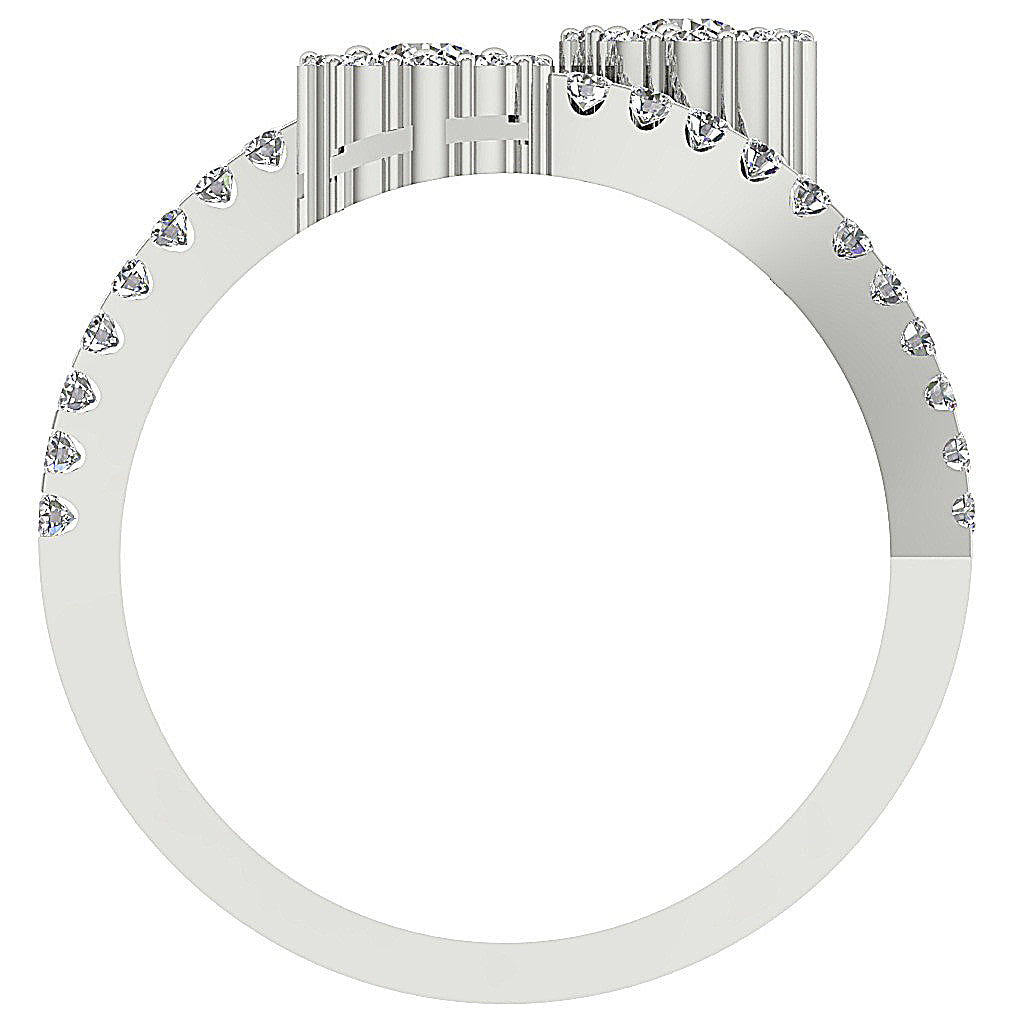 FrontViewGenuineDiamondSolitaireRing