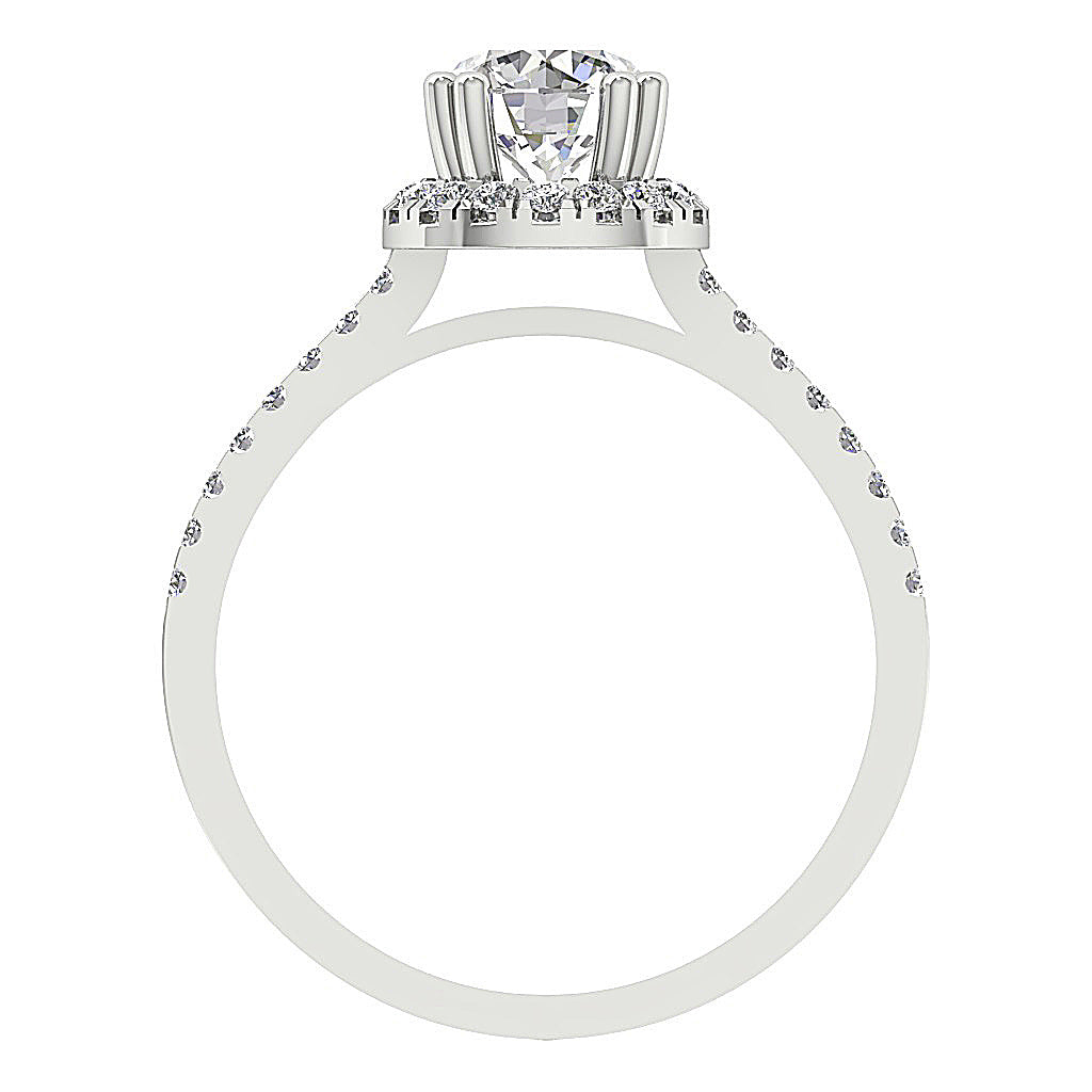 FrontViewRoundDiamond14kWhiteGoldProngSet