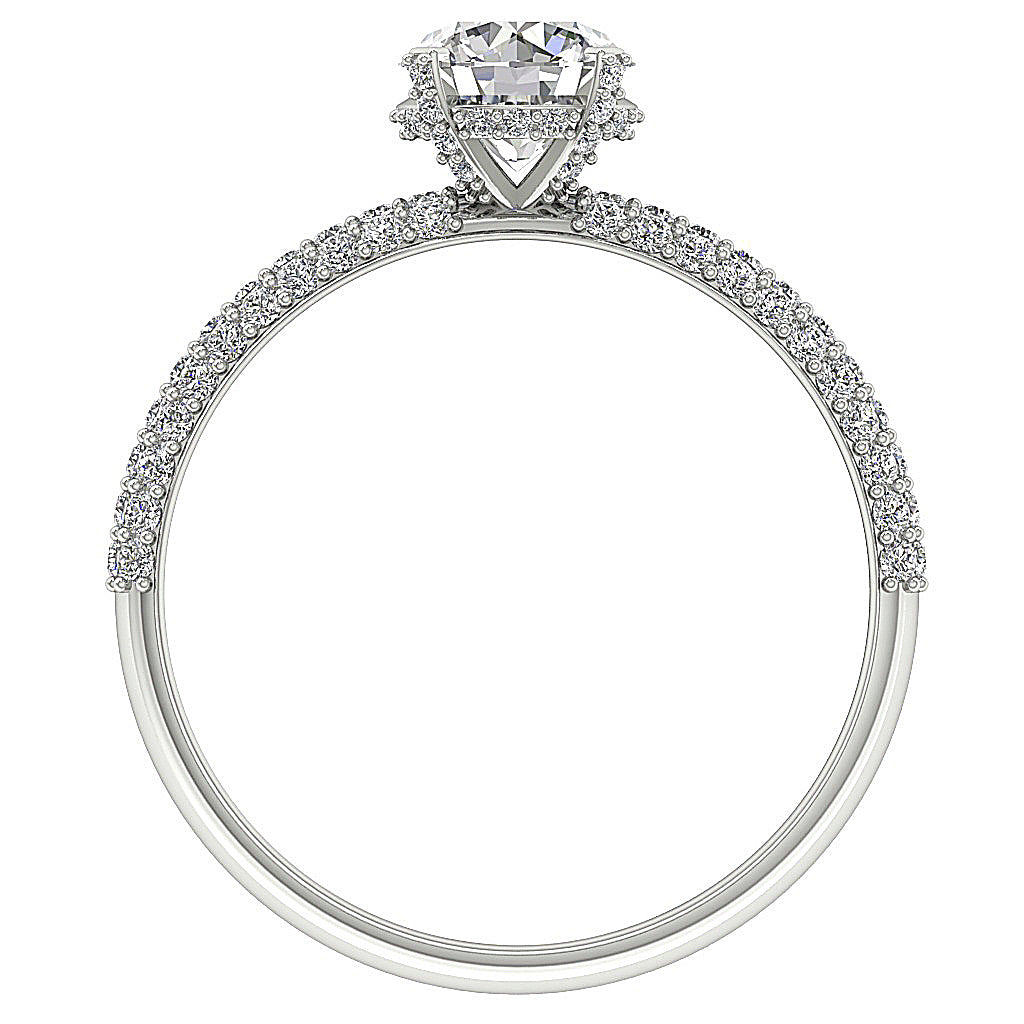 FrontViewRoundDiamond14kWhiteGoldProngSet