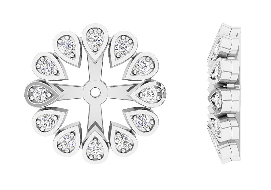 14KGoldGenuineDiamondEarrings