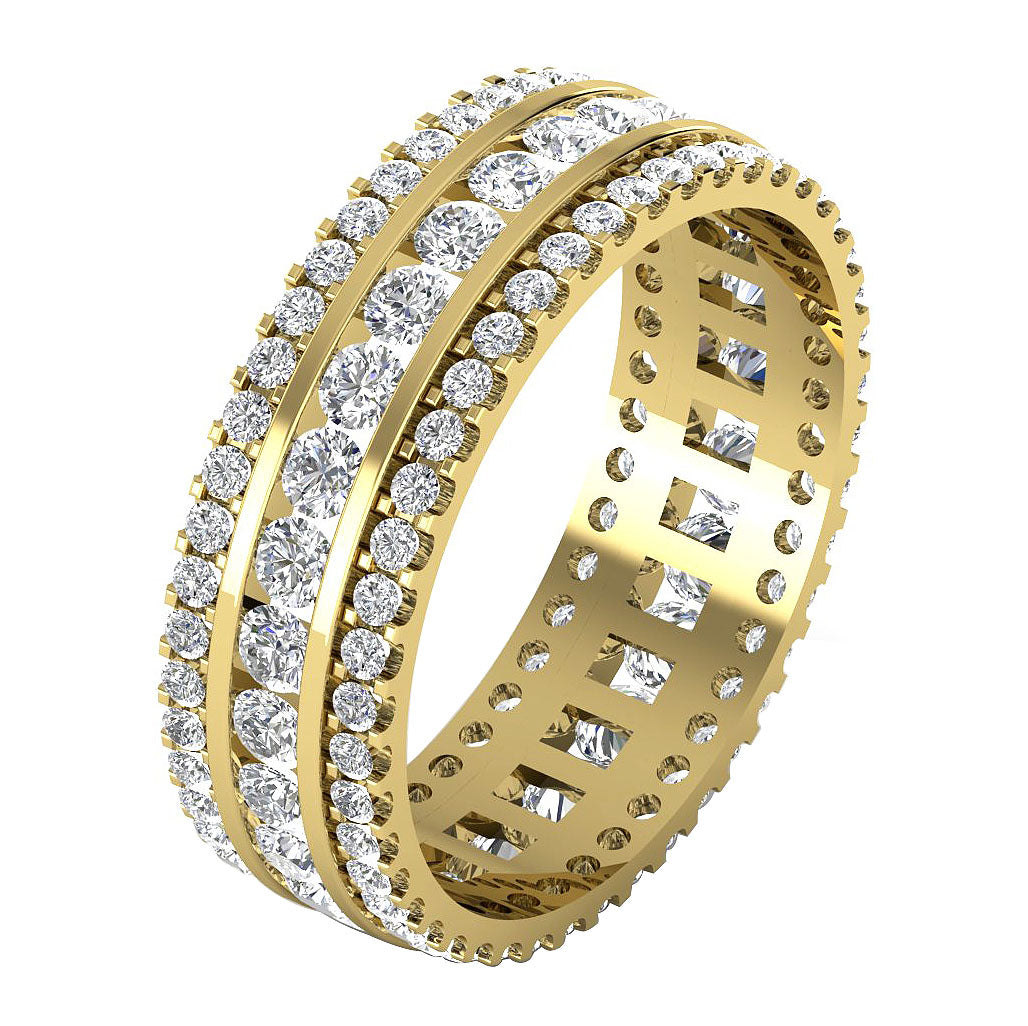 RoundDiamondEternityRIng14kGold