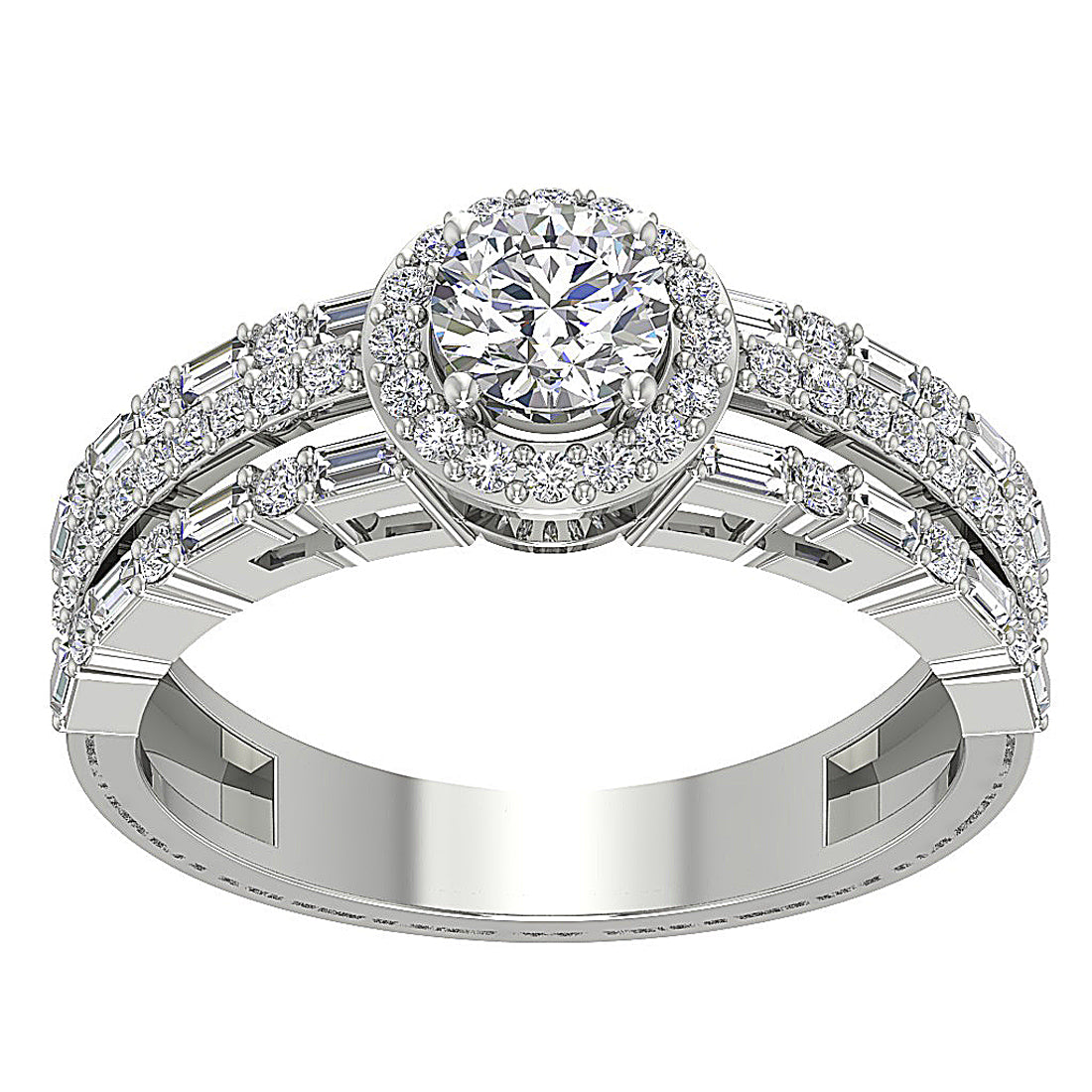 HaloSolitaireEngagementRing14kWhiteGold