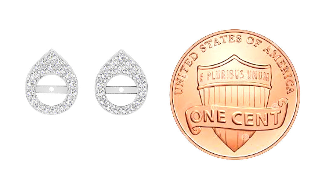 WhiteGoldJacketEarringWithCoin