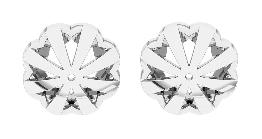 GenuineDiamondBackSideEarring