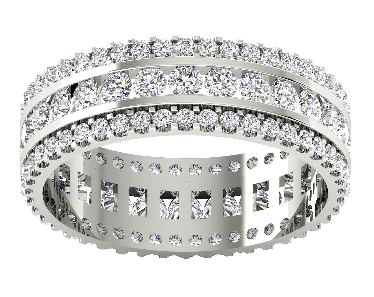 NaturalDiamondEternityRing14kSolidGold