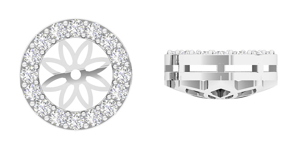 NaturalRoundDiamondJacketEarring
