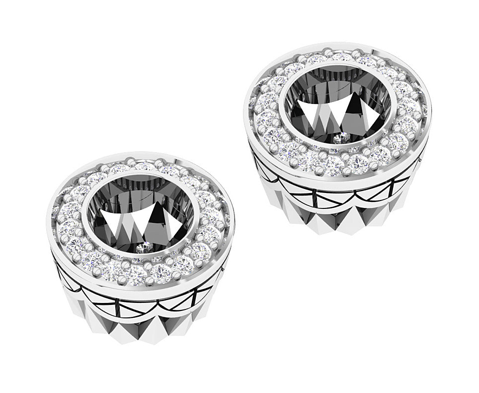 NaturalDiamondProngSetJacketEarring