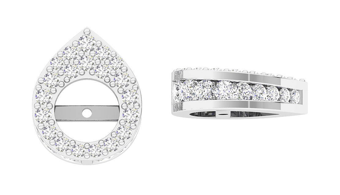 NaturalDiamondProngSetJacketEarring