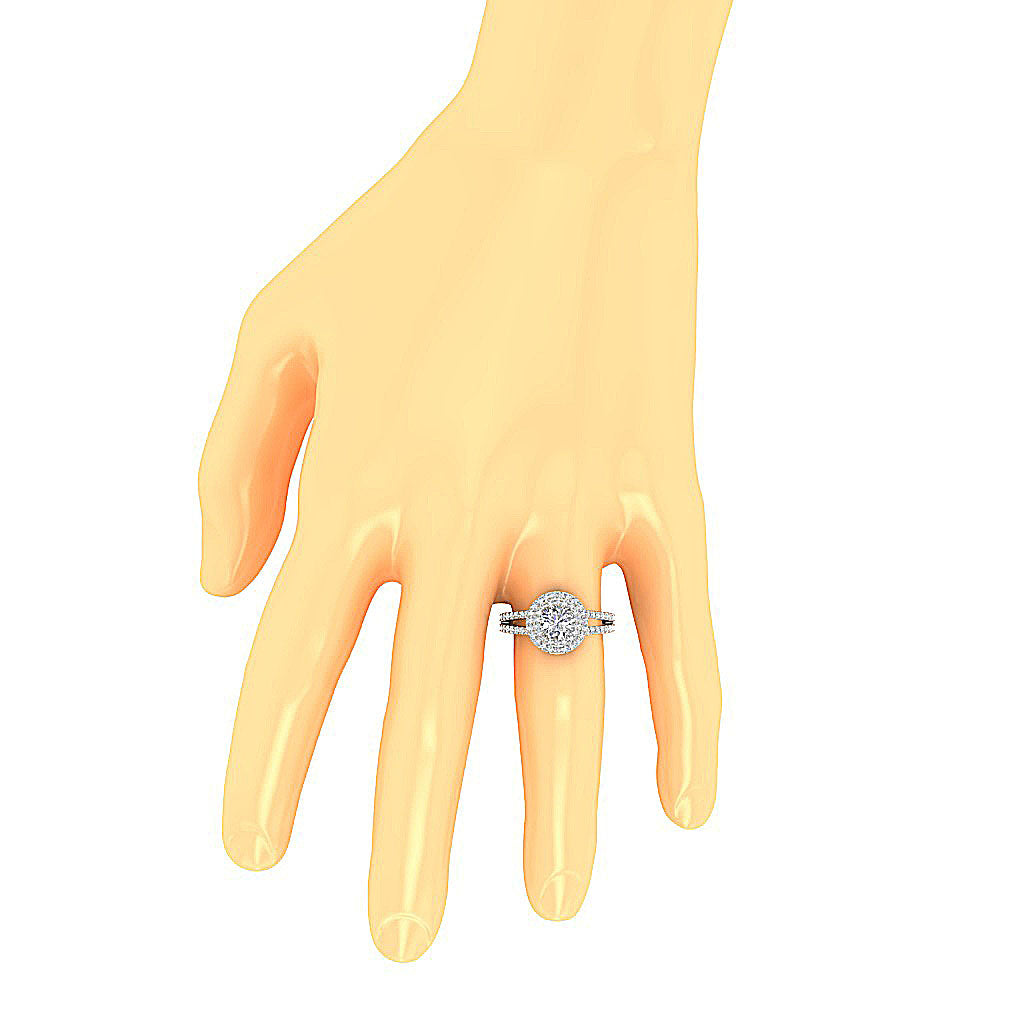 OnFingerGenuineDiamondRing14kWhiteGold