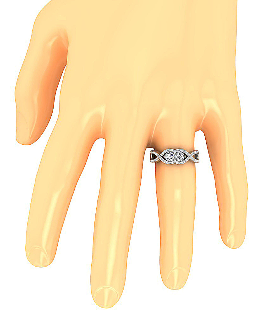 OnFingerNaturalDiamondRing14kGold