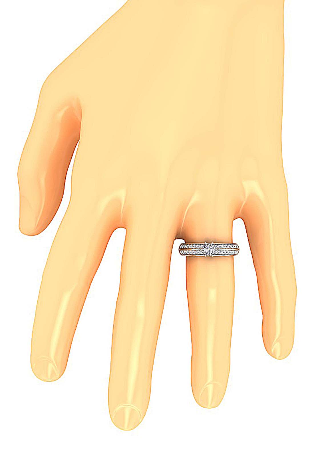OnFingerNaturalDiamondRing14kGold