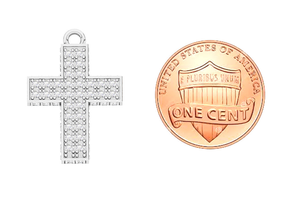 Coin With Cross Pendant