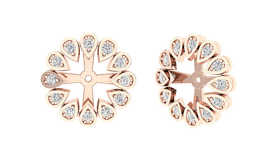 RoseGoldRemovableJacketEarrings
