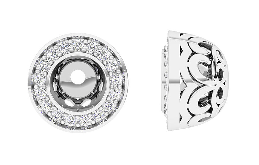 RoundCutDiamondJacketEarring