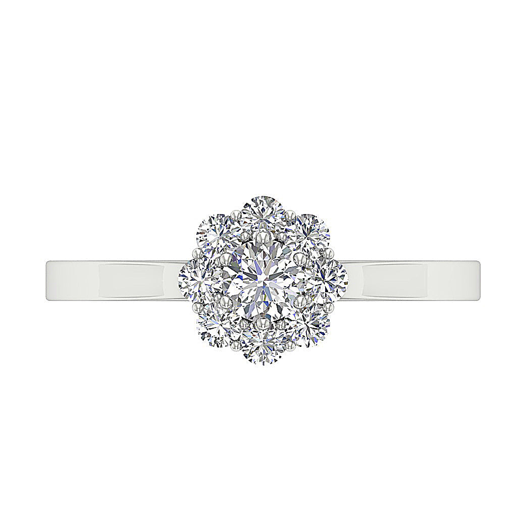 RoundCutDiamondSolitaireAnniversaryRingTopView