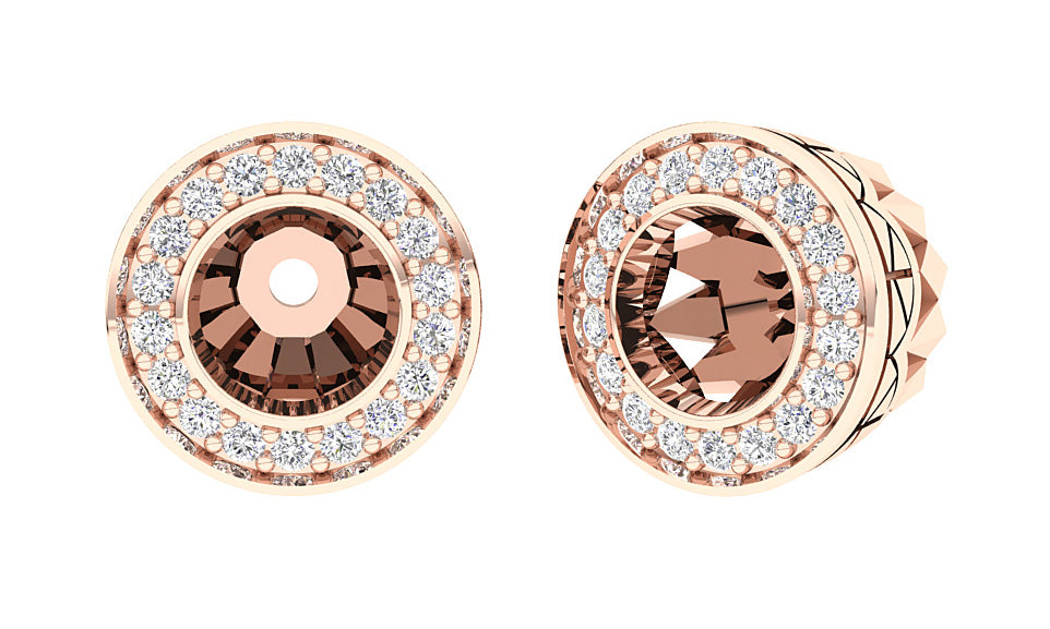 RoundCutDiamondJacketEarring
