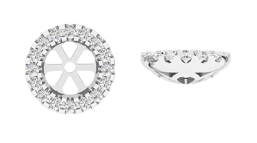 RoundCutDiamondJacketEarring