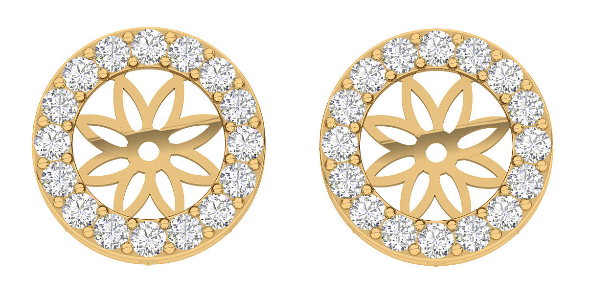 RoundCutDiamondJacketEarring