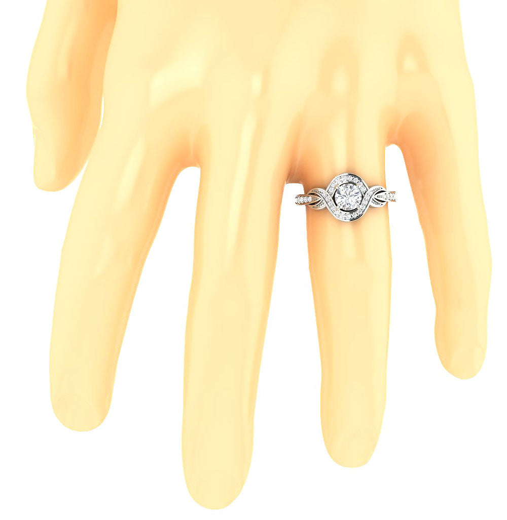 RoundDiamondRingonFinger