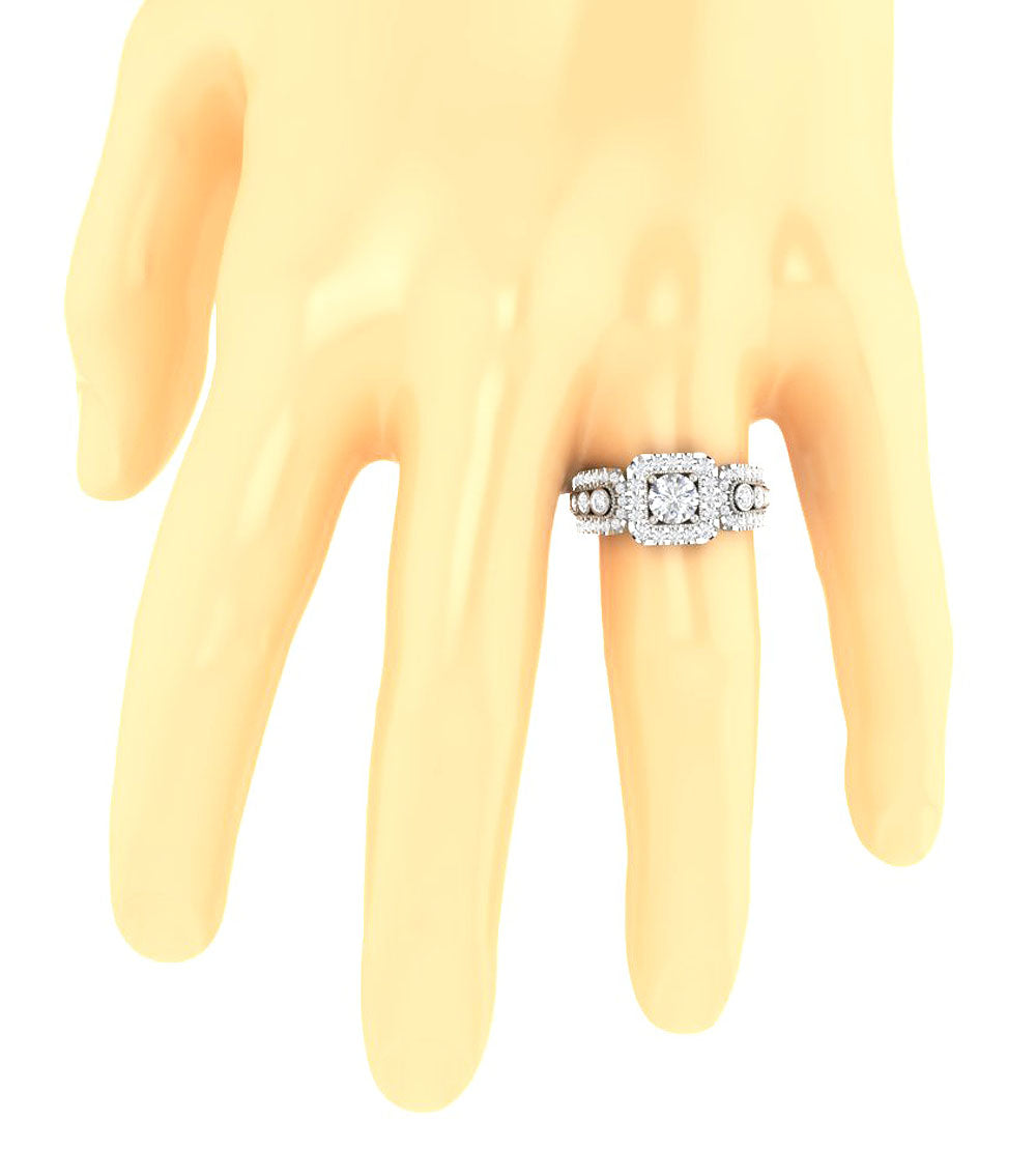 RoundDiamondRingonFinger