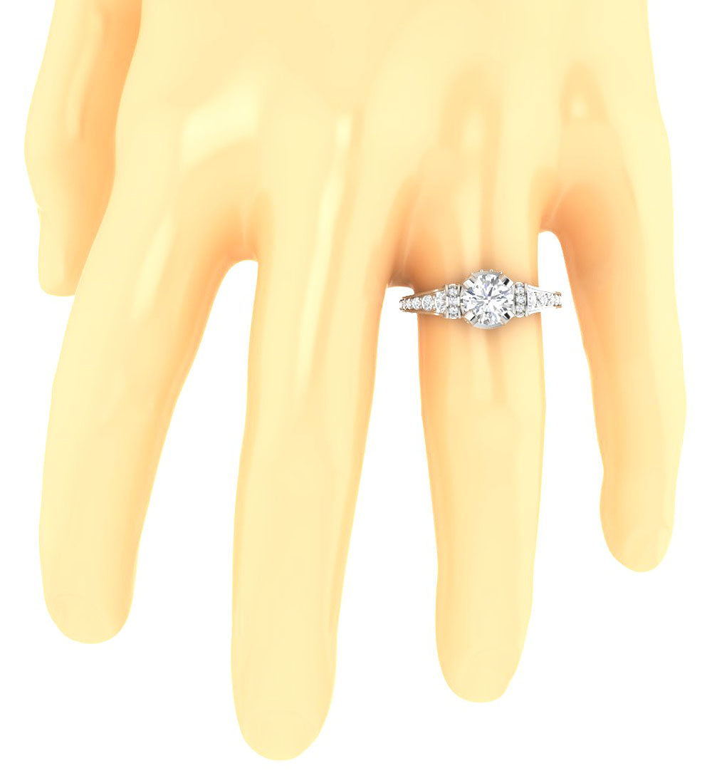 RoundDiamondRingonFinger