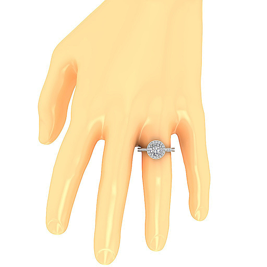 RoundDiamondRingonFinger