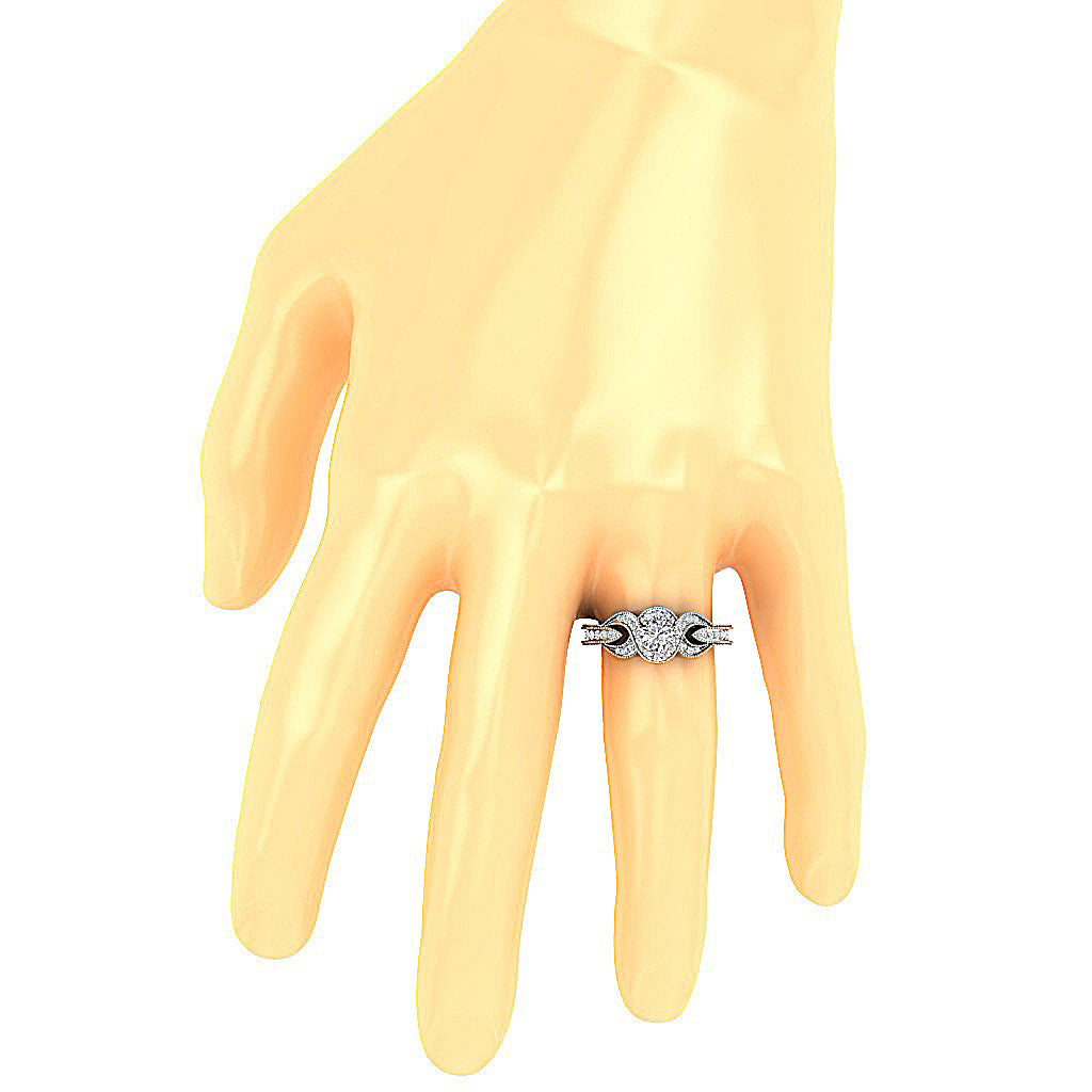 RoundDiamondRingonFinger