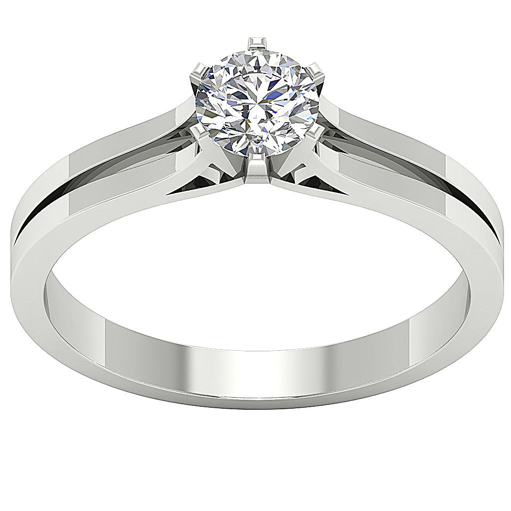 RoundCutDiamondSolitaireAnniversaryRingSet