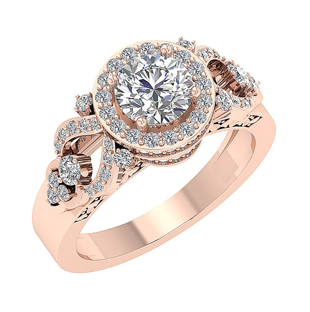RoundDiamondEngagementRing14kGold