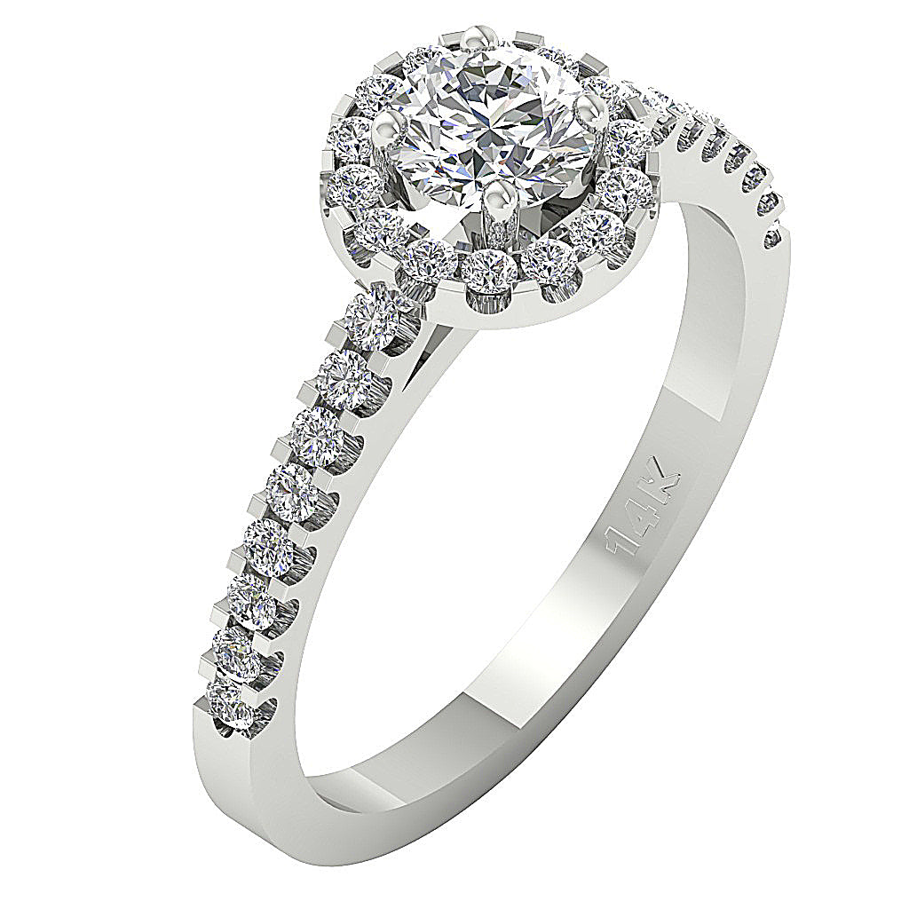 SideView14kHaloAccentSolitaireEngagementRing