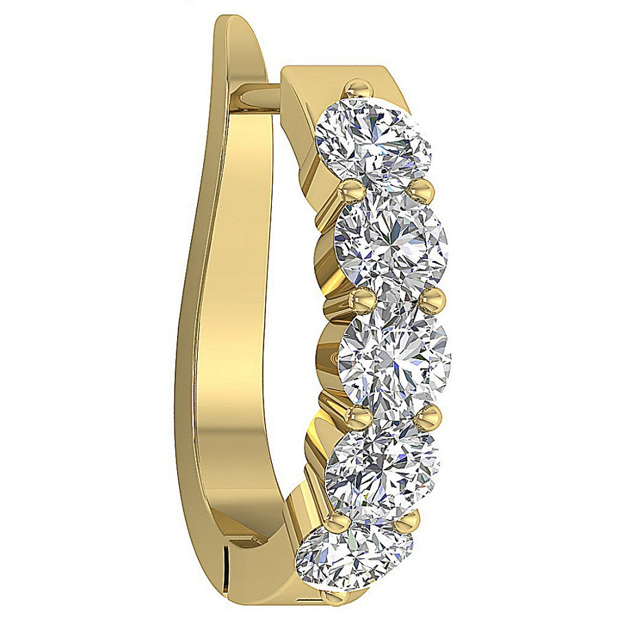 SideViewProngSetHoopEarring