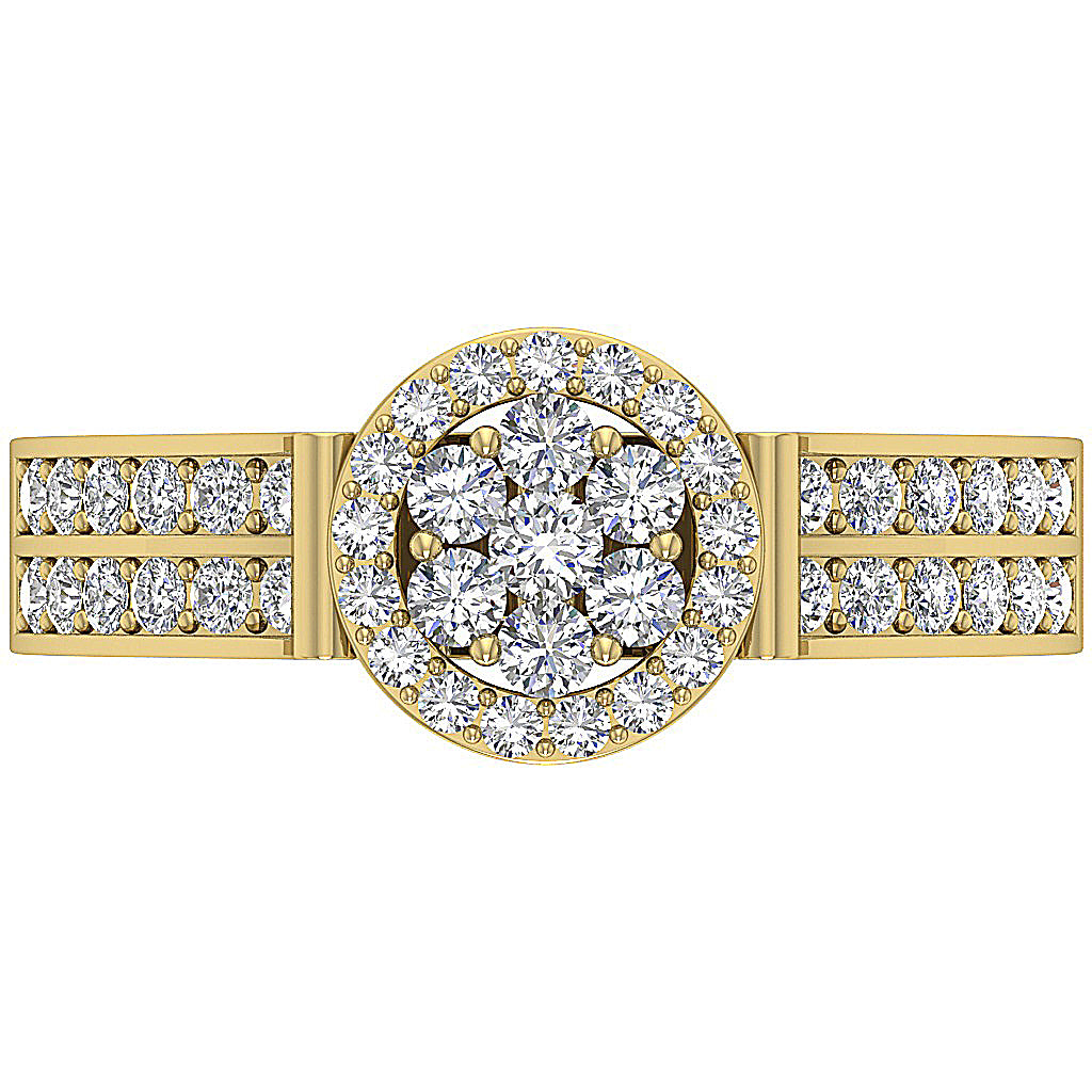TopView14kYellowGoldAnniversaryRing