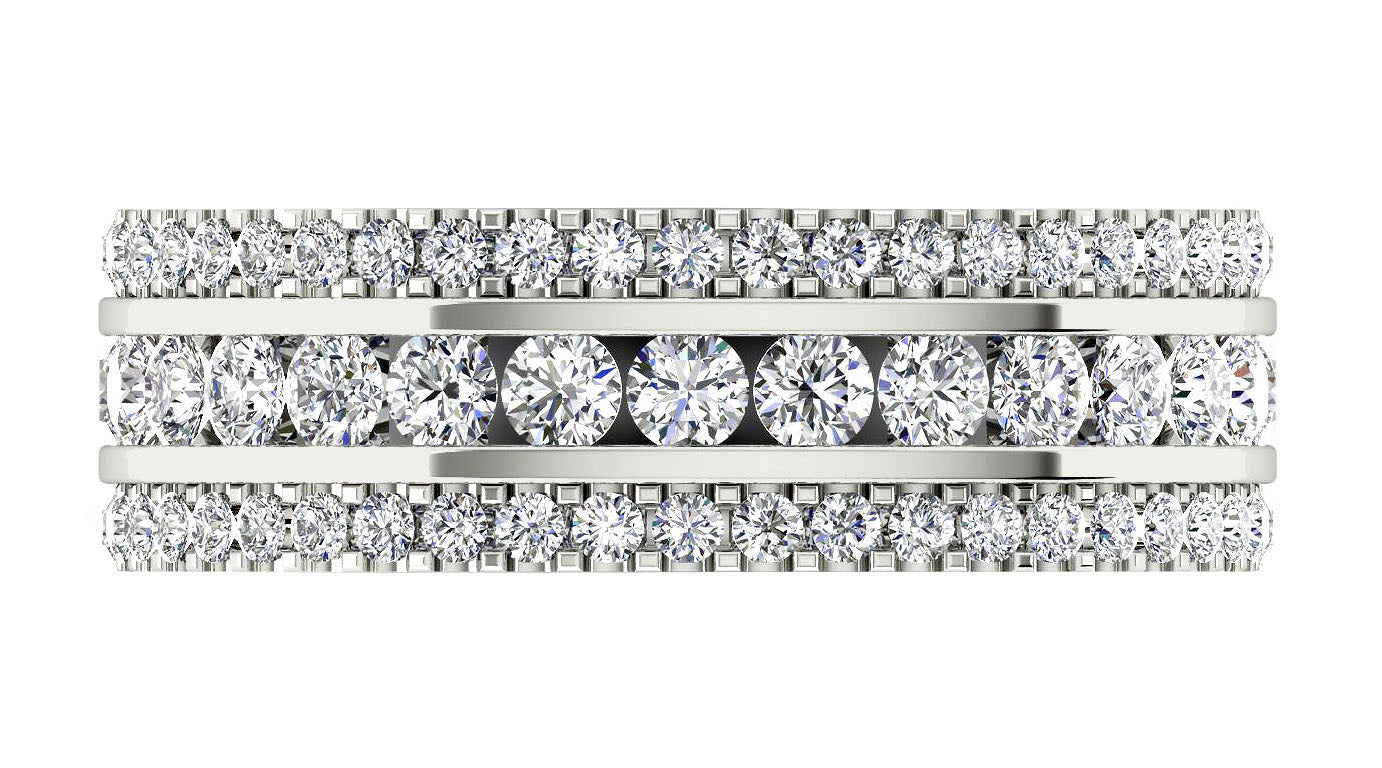 TopViewGenuineDiamondEternityAnniversaryRing