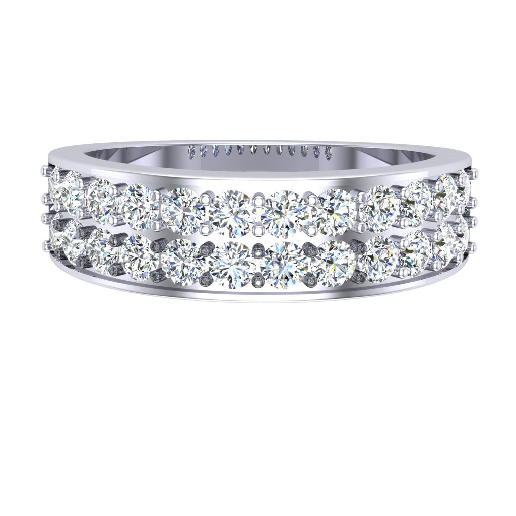 TopViewGenuineDiamondRing14kWhiteGold