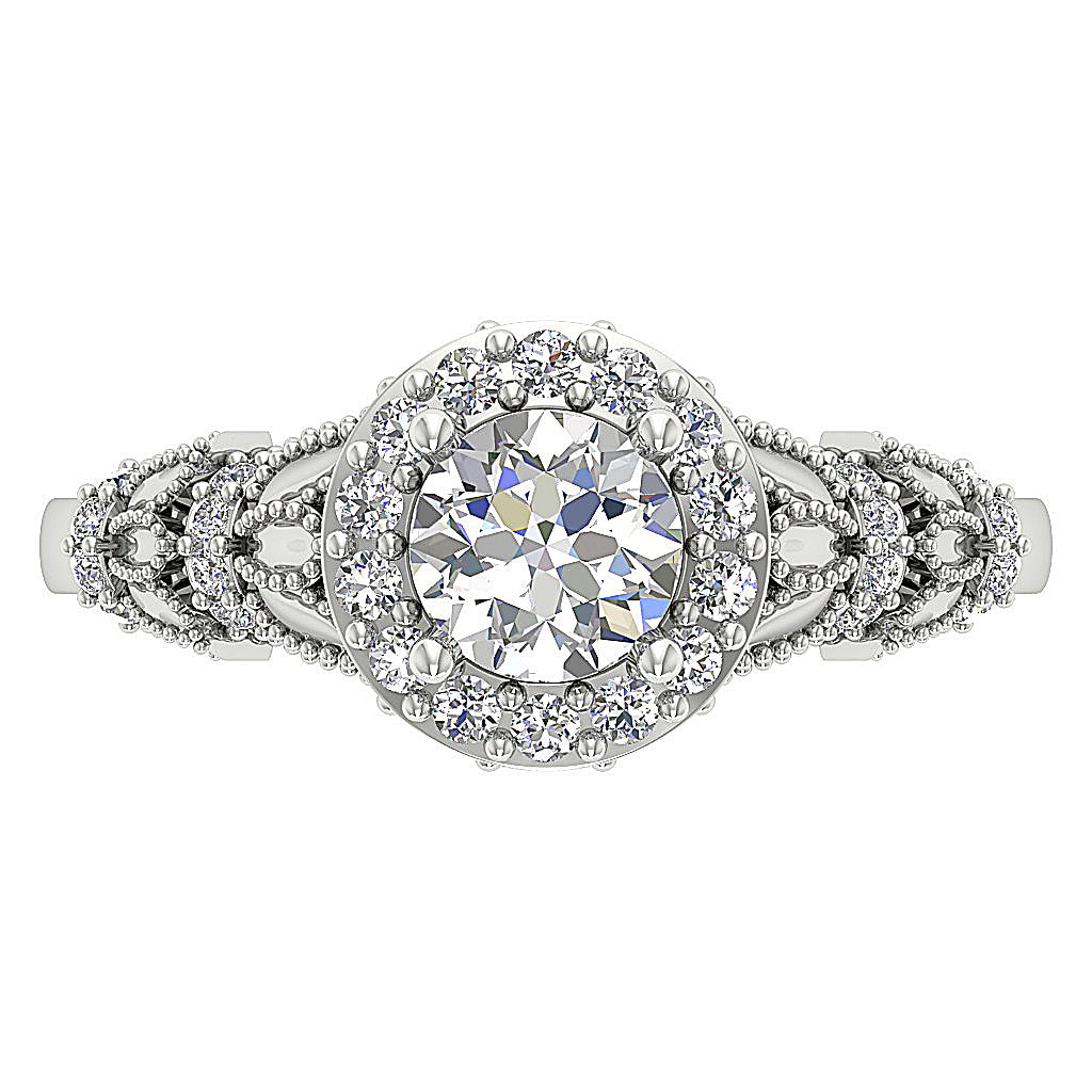 TopViewNaturalDiamondRing14kWhiteGold