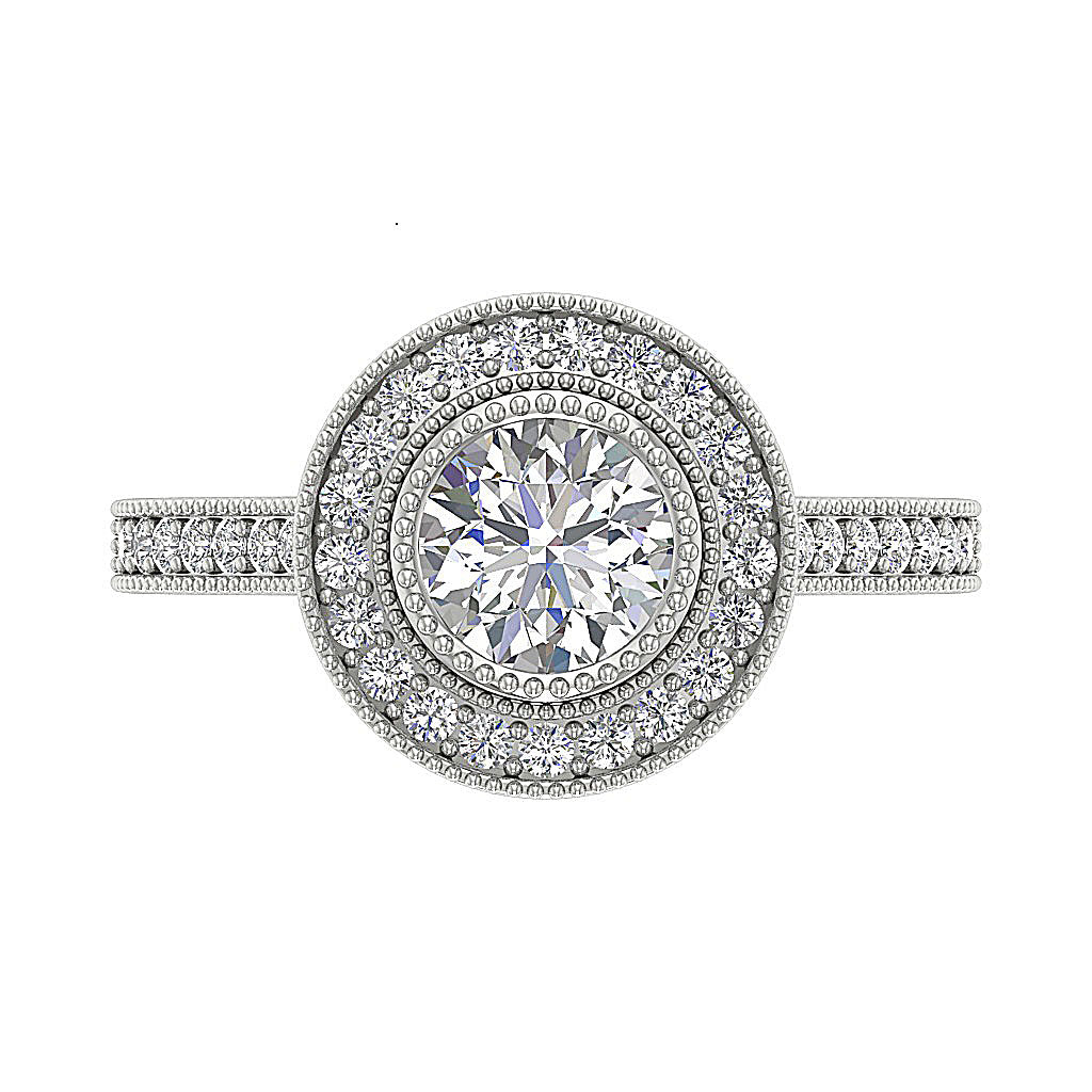 TopViewNaturalDiamondRing14kWhiteGold