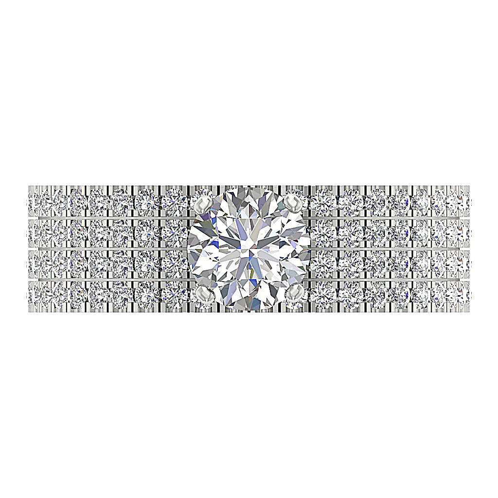 TopViewRoundDiamondRing14kWhiteGold