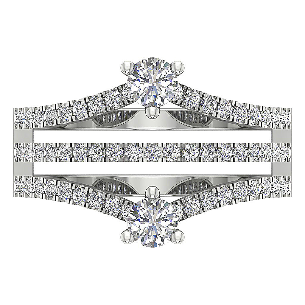 TopViewRoundDiamondRing14kWhiteGold
