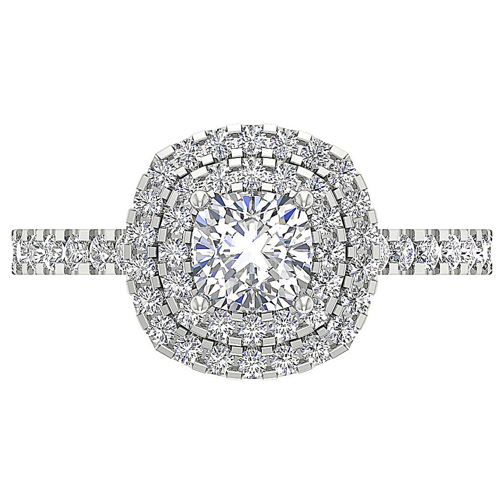 TopViewRoundDiamondRing14kWhiteGold