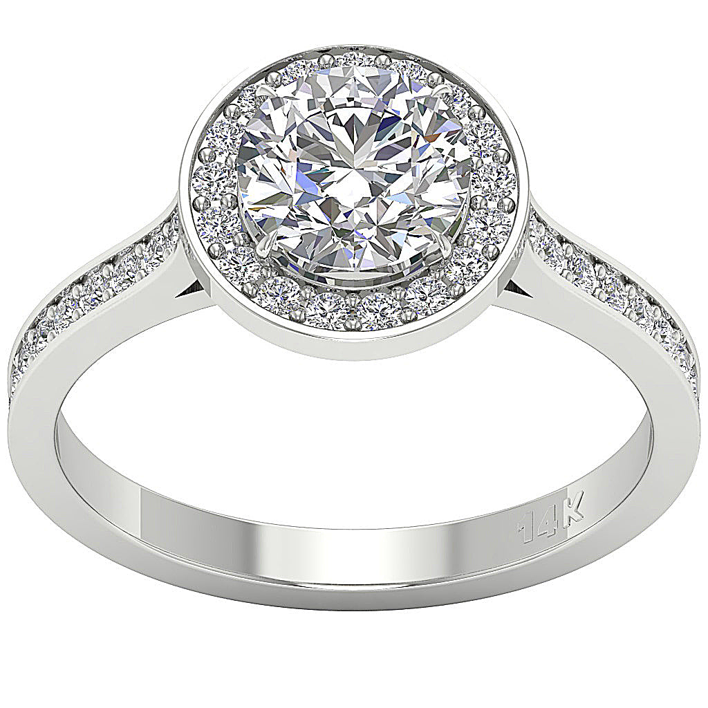 UniqueGenuineDiamond14kSolidGoldRing
