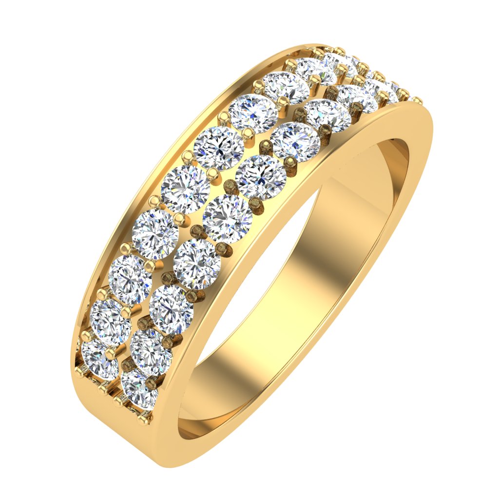 UniqueStyle14kSolidGoldAnniversaryRing