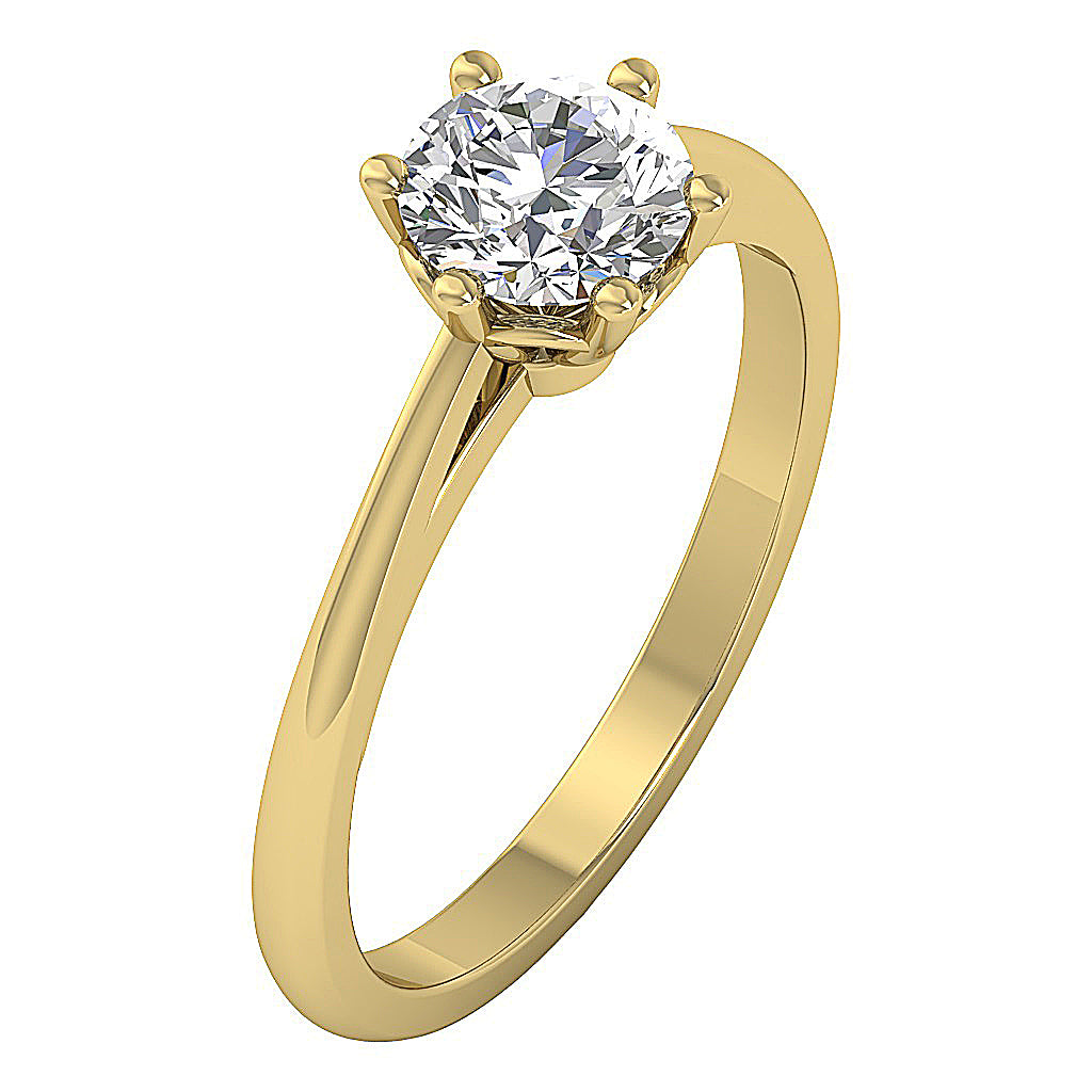VintageSolitaireRing14kYellowGold