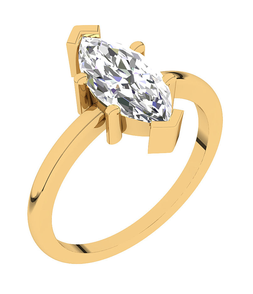 VintageSolitaireRing14kYellowGold