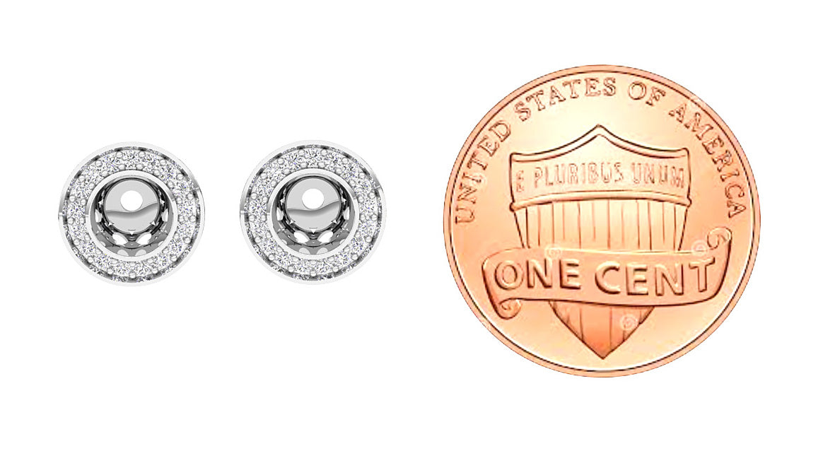 14KWhiteGoldEarringWithCoin