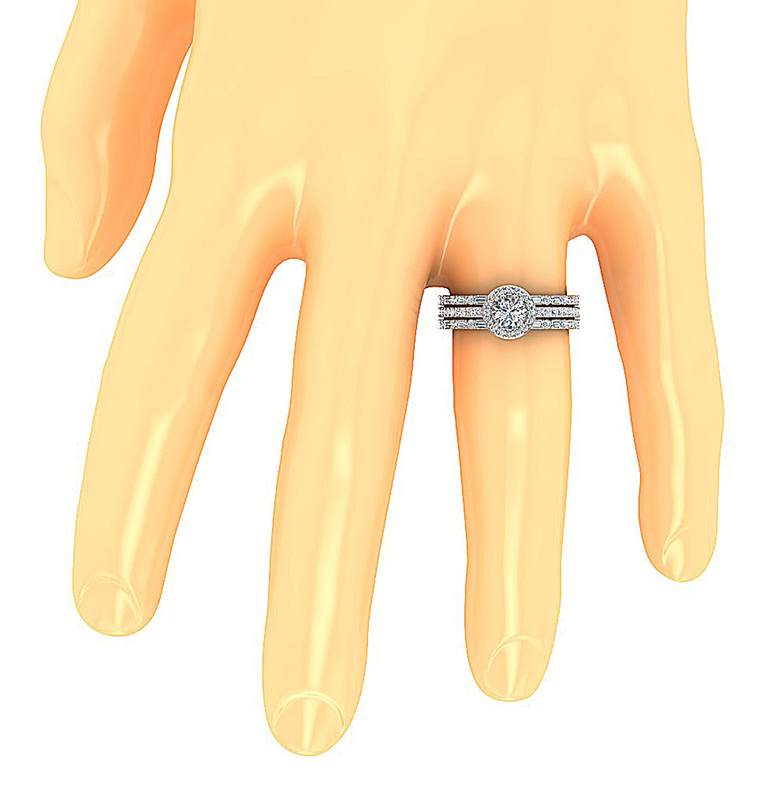 WhiteGoldSolitaireRingonFinger