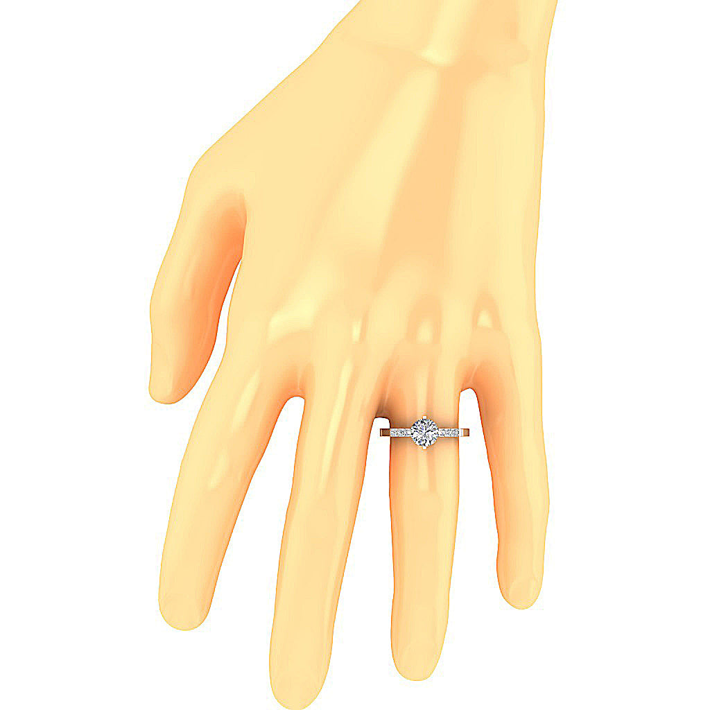 WhiteGoldSolitaireRingonFinger