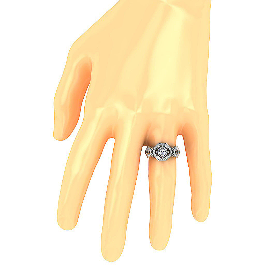 WhiteGoldSolitaireRingonFinger