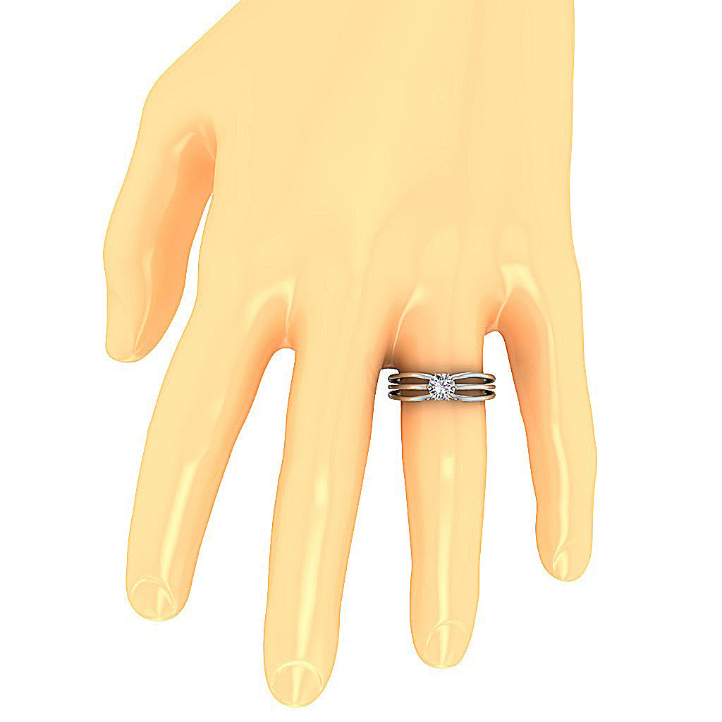 WhiteGoldSolitaireRingonFinger